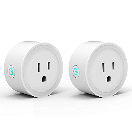 Alexa Smart Plugs, WiFi Outlet Socket 2 Pack, Smart Outlets Remote Control Timer/On/Off Switch, Work with Google Home/IFTTT, Smart Life APP, ETL FCC Listed