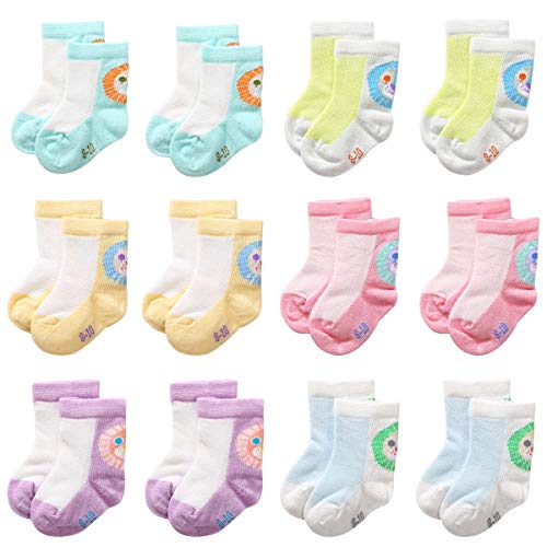 CHINE HIGH Varity Of Boys Girls Socks 5/12 Pairs Colorful Cartoon Lace Warm and Comfortable Cotton Kids Socks