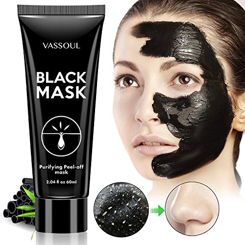 VASSOUL Blackhead Remover Mask, Peel Off Blackhead Mask, Black Mask - Deep Cleansing Facial Mask for Face & Nose (S3)