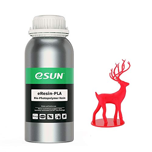 eSUN 3D Printer bio Resin for LCD 3D Printers, 500g eResin-PLA Red