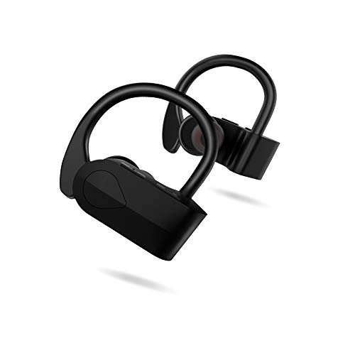 LXT Bluetooth Headphones, Wireless Earbuds with Mic Hi-Fi Stereo Richer Bass Earphones 4 Hours Playback Sweatproof Secure Fit in Ear for Running,Jogging,Workout
