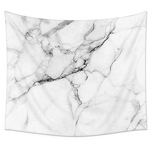 Book Cover HAOCOO Marble Tapestry, White and Grey Abstract Painting Wall Art 3D Hippie Wall Hanging Tapestry Home Decor for Bedroom Living Room Dorm Apartment 51
