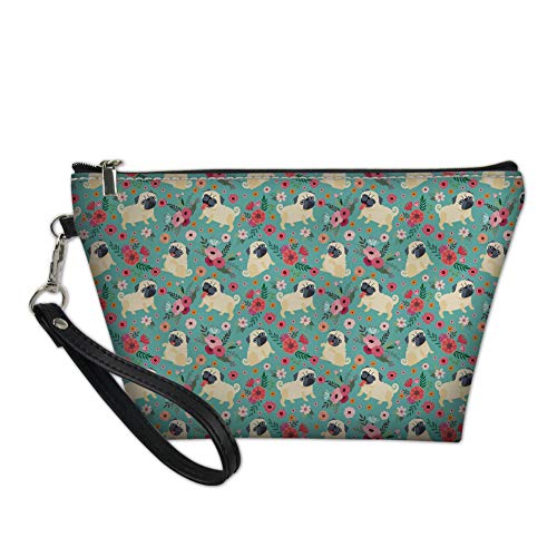 Bigcardesigns Pug Print Travel Brush Toilet Bags Women Organizer Small Make Up Purse Cosmetic Pouch Clutch Tools Bags