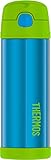 THERMOS FUNTAINER 16 Ounce Stainless Steel Vacuum Insulated Bottle with Wide Spout Lid, Teal