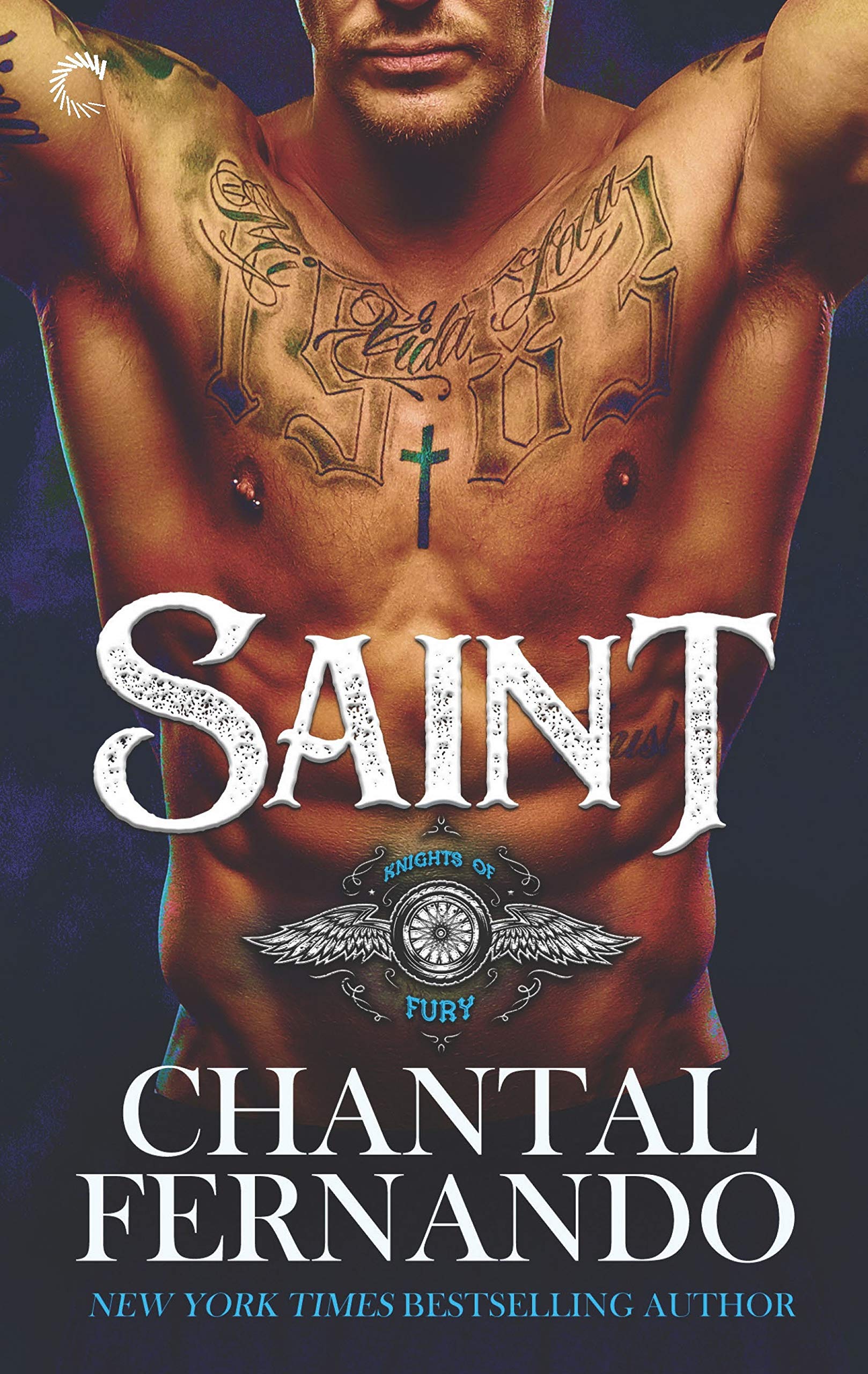 Book Cover Saint: A Sexy MC Romance (Knights of Fury Book 1)