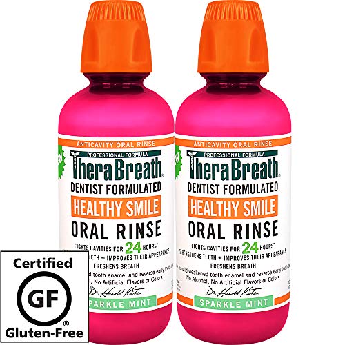Book Cover TheraBreath 24 Hour Healthy Smile Dentist Formulated Oral Rinse, 16 Ounce (Pack of 2)