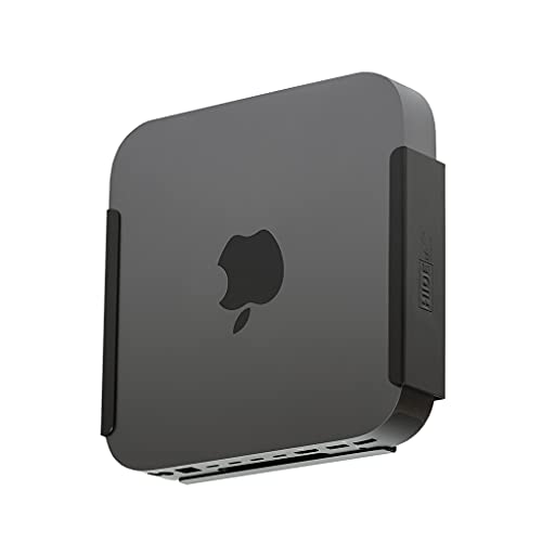 HIDEit Mounts Mac Mini Mount - Custom Steel Mac Mini Mount - Wall Mount, Under Desk Mount or VESA Mount for Mac Mini - Compatible with Mac Mini 2010 to M1 Mac Mini 2021