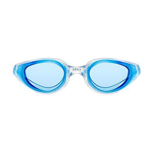 ROKA R1 Anti-Fog Swim Goggles with RAPIDSIGHT Razor Sharp Optics - Cobalt
