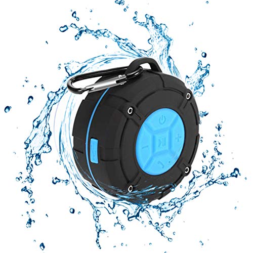 Book Cover TOPROAD Shower Speaker, Wireless Water-Resistant Speaker with IPX7 HD Sound, Suction Cup, Speakers Built-in Mic, Hands-Free Speakerphone for iPhone, iPad and Android Phones
