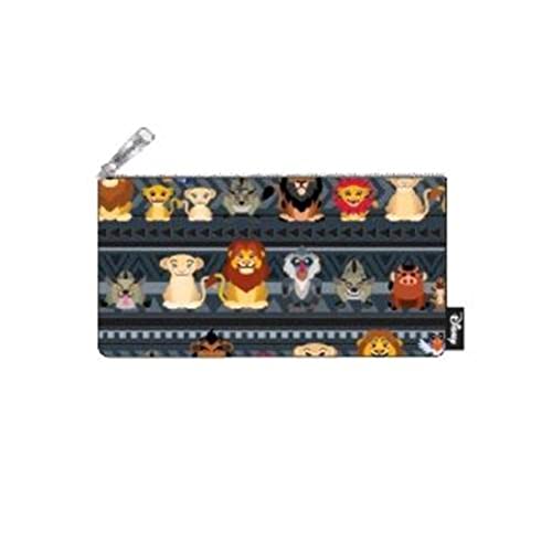 Book Cover Loungefly Lion King Chibi Print Nylon Cosmetic or Pencil Pouch