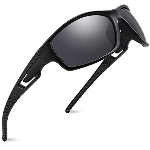 MAXJULI Polarized Sports Sunglasses for Men Women Tr90 Frame for Running Fishing Baseball Driving MJ8013