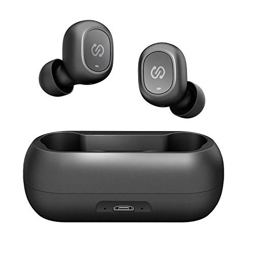 SoundPEATS True Wireless Bluetooth Earbuds in-Ear Stereo Bluetooth Headphones Wireless Earphones (Bluetooth 5.0, Built-in Mic, Stereo Calls, Total 15 Hours Playtime)