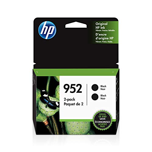 Book Cover HP 952 | 2 Ink Cartridges | Black | Works with HP OfficeJet Pro 7700 Series, 8200 Series, 8700 Series | 3YP21AN