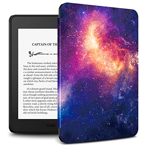 Book Cover Infiland Kindle Paperwhite 2018 Case Compatible with Amazon Kindle Paperwhite 10th Generation 6 inches 2018 Release(Auto Wake/Sleep),Galaxy