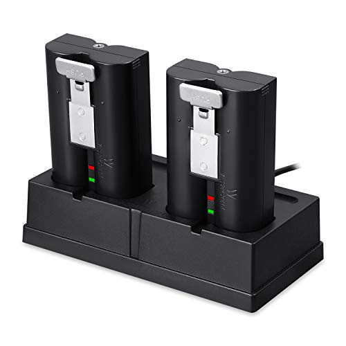 Book Cover Wasserstein Charging Station & Rechargeable Batteries (2-Pack) Compatible with Ring Spotlight Cam, Video Doorbell 2, Stick Up Cam HD & Door View Cam