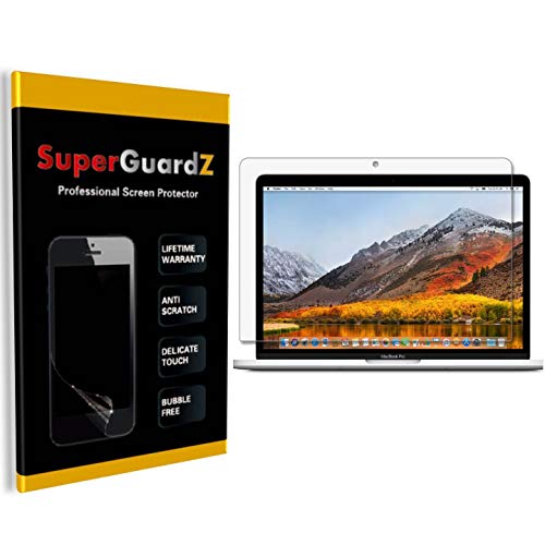 [3-Pack] for MacBook Pro 13 inch (2016-2018) [A1706/A1708/A1989] Screen Protector - SuperGuardZ, Ultra Clear, Anti-Scratch, Anti-Bubble [Lifetime Replacement]