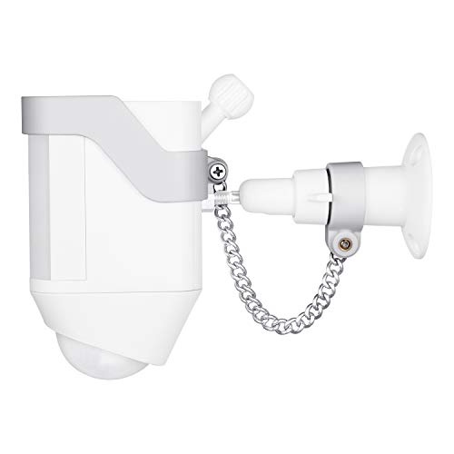 Anti-Theft Security Chain Compatible with Ring Spotlight Cam Battery - Extra Security for Your Ring Camera (White)