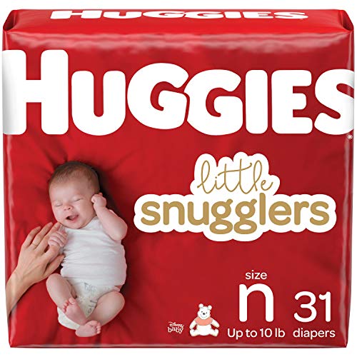 Book Cover Baby Diapers Size Newborn, 31 Ct, Huggies Little Snugglers