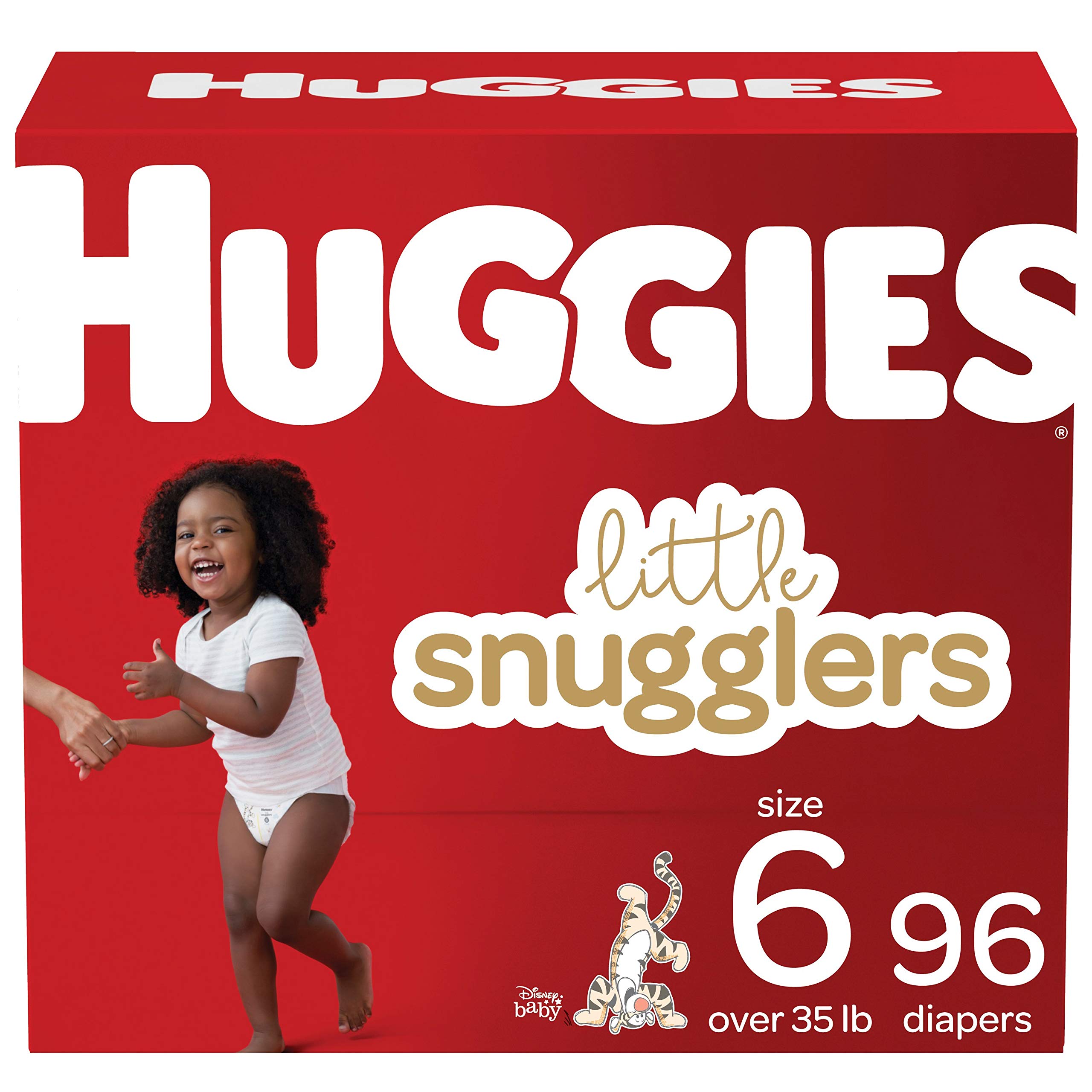 Book Cover Huggies Little Snugglers Baby Diapers, Size 6, 96 Ct, One Month Supply