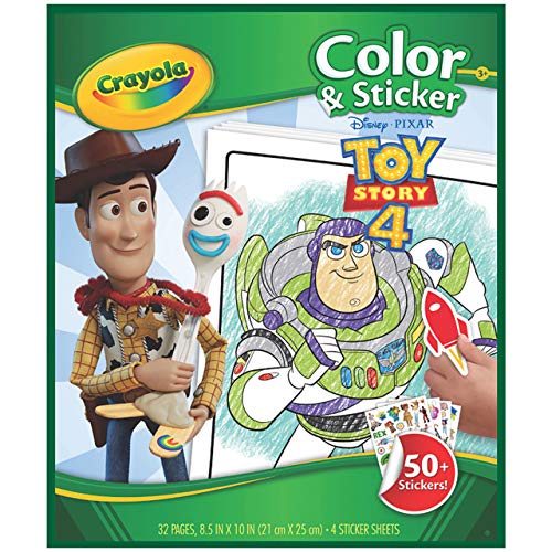 Book Cover Colour and Sticker Book Toy Story 4 Colouring Book with Stickers