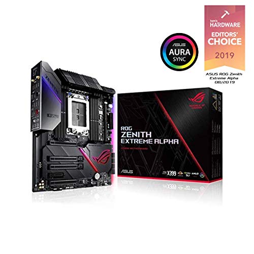 Book Cover ASUS ROG Zenith Extreme Alpha X399 HEDT Gaming Motherboard AMD Threadripper 2 (TR4) EATX DDR4 M.2 10G LAN USB 3.1 Gen2