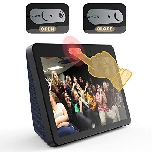 Book Cover Camera Cover for Echo Show 2nd Generation [2-Pack in Box]-The Webcam Cover can Cover The New Echo Show's Camera Then Protect The Privacy of All Users .Very Easy to Install.Designed by VMEI (Black)