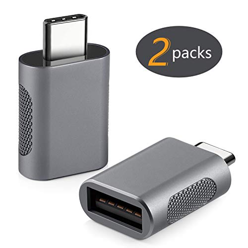 USB C to USB OTG Adapter, Thunderbolt 3 to USB 3.0 Adapter Compatible with MacBook Pro 2018 2017 2016, Microsoft Surface Go,Samsung Galaxy Note 8,S9,S10,Pixel3.Dell Xps and More Type-C Devices