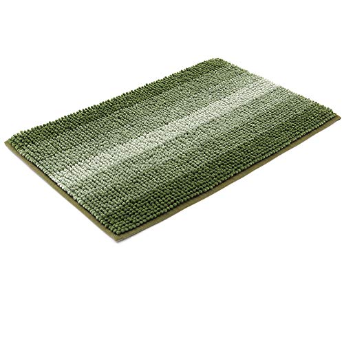 Book Cover COSY HOMEER 28x18 Inch Bath Rugs Made of 100% Polyester Extra Soft and Non Slip Bathroom Mats Specialized in Machine Washable and Water Absorbent Shower Mat,Green