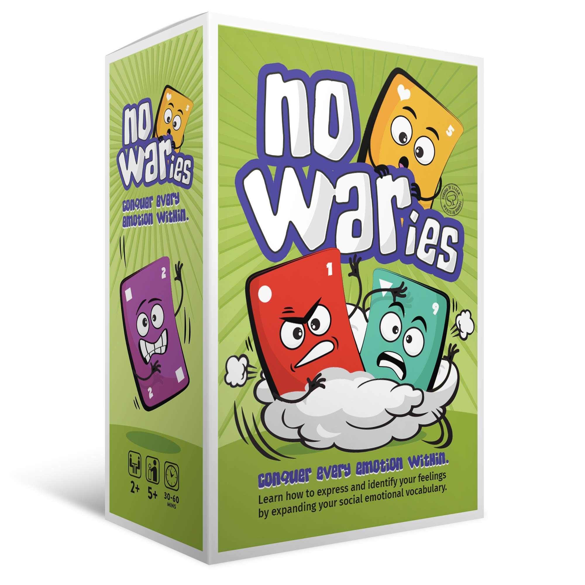 S.T.O.R.M. Social Emotional Games NoWaries Best Educational Learning Resources for Kids & Adults | Emotional Awareness, Control, & Vocabulary | Fun for School & Therapy | Pack of 110 Playing Cards