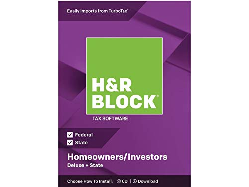 Book Cover H&R BLOCK Tax Software Deluxe + State 2018