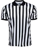 Murray Sporting Goods Men’s Referee Shirt Collared | Official Mens Ref Shirt Jersey Short Sleeve - Football Halloween Costume (Large)