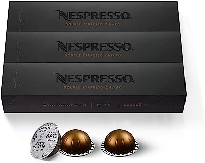 Book Cover Nespresso VertuoLine Double Espresso Chiaro, Mild, 30 Count