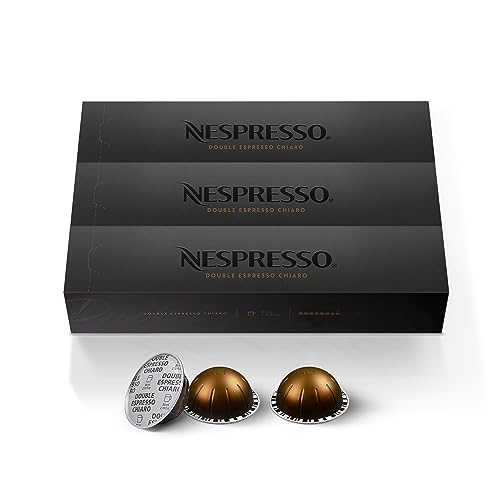Nespresso VertuoLine Double Espresso Chiaro, Mild, 30 Count