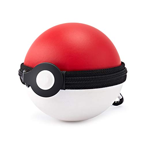 Funlab Carrying Case Compatible with Nintendo Switch Poké Ball Plus Controller,Protective Hard Pouch with Carabiner Hook for Pokeball Accessories,Travel Bag for Pokemon Game:Let's Go,Pikachu,Eevee!
