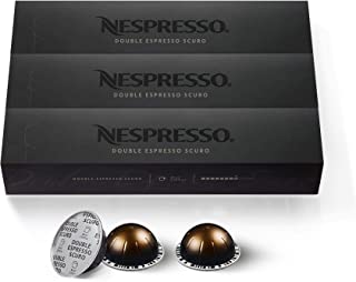 Nespresso VertuoLine Double Espresso Scuro, Dark, 30 Capsules