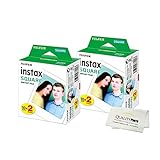 Fujifilm Instax Square Instant Film - 40 Exposures - for use with The Fujifilm instax Square Instant Camera + Quality Photo Microfiber Cloth
