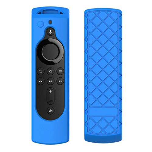 Book Cover  Orcbee  _for Amazon Fire TV Stick 4K TV Stick Remote Silicone Case Protective Cover Skin (Blue)