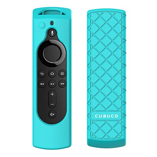 Book Cover Cuauco Protective Silicone Case for Amazon Fire TV Stick 4K Remote Control (Compatible with all-new Alexa Voice Remote),(Anti Slip)Shock Proof Remote Controller Case(Model Year 2019,2020)(Mint Green)