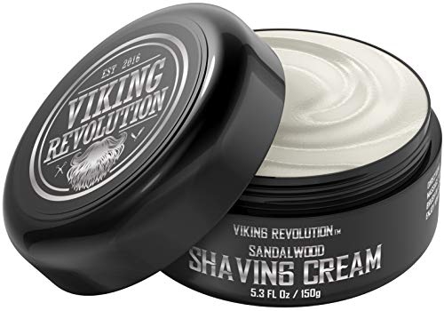 Book Cover Luxury Shaving Cream Bowl Sandalwood Scent - Soft, Smooth & Silky Shaving Soap - Rich Lather for the Smoothest Shave - 5.3oz
