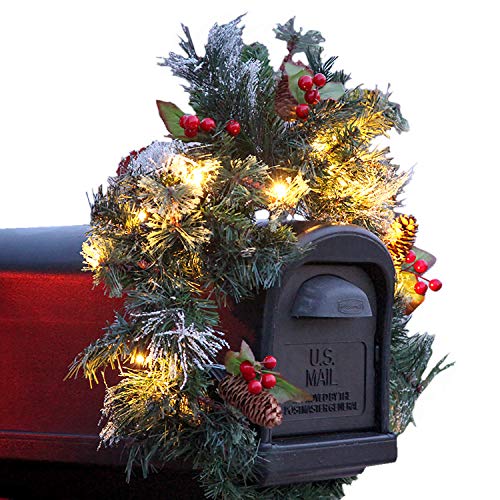 Treton Gifts Lighted Mailbox Swag