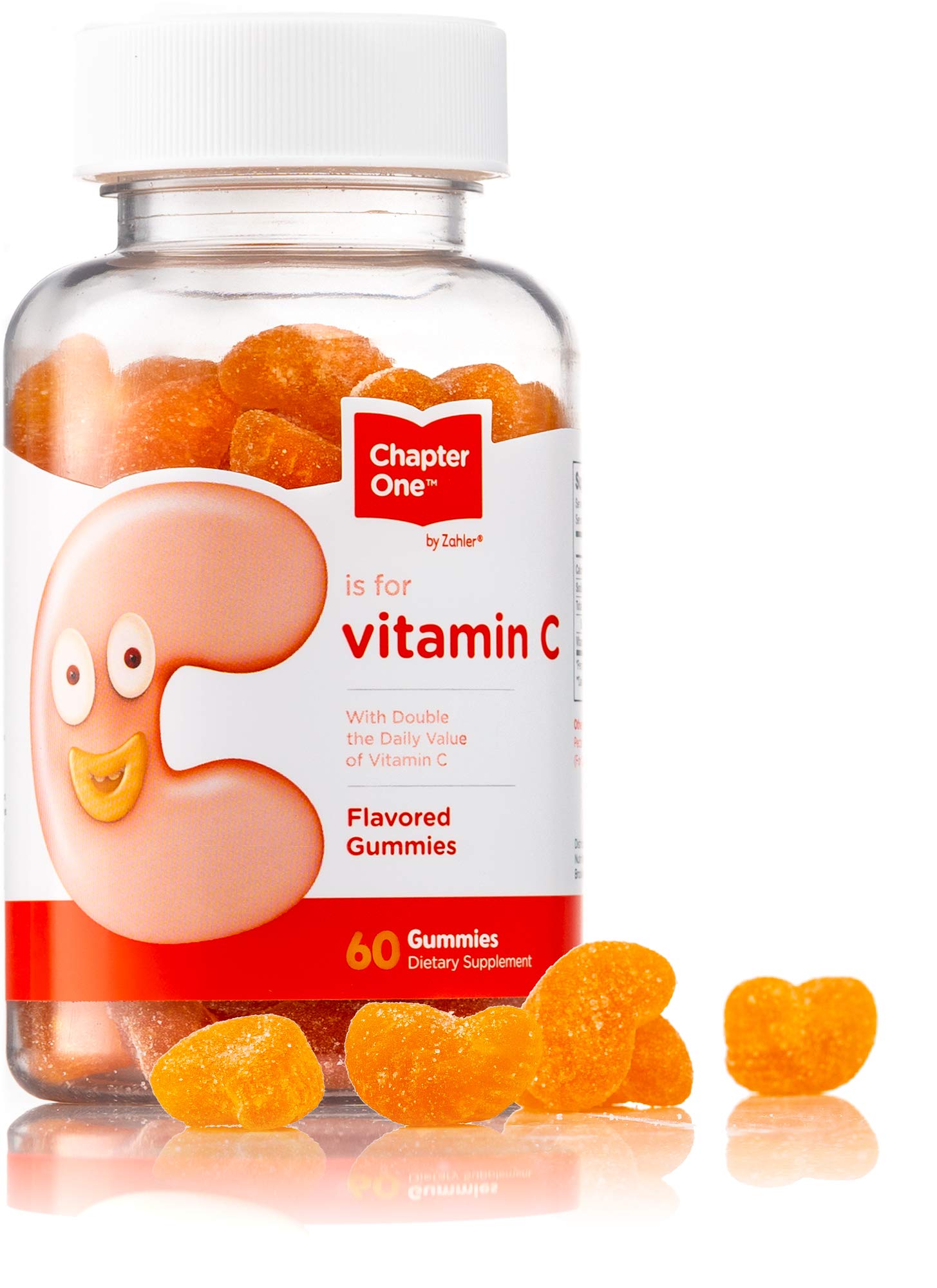 Zahler Chapter One Vitamin C Gummies, Great-Tasting Chewable Vitamin C for Kids, Vitamin C Gummies for Kids, Certified Kosher (60 Gummies) 60 Count (Pack of 1)