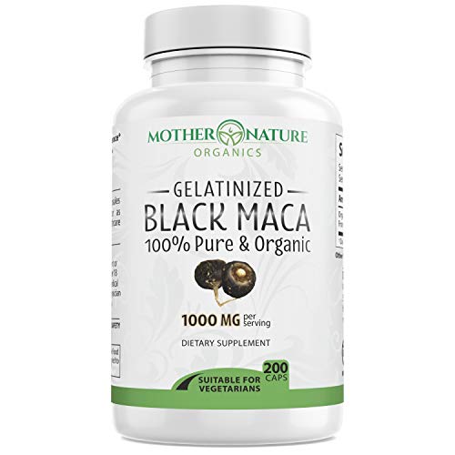 Premium Black Maca Root - 200 Vegan Capsules - from Peruvian Andes - Pure, Non-GMO, No Fillers