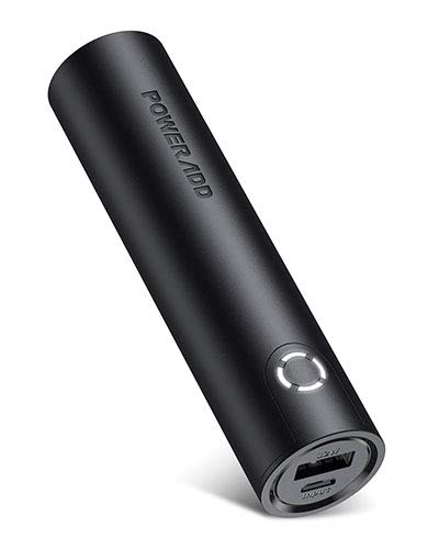 POWERADD EnergyCell 5000 Portable Charger, The Lightest 5000mAh Slim Power Bank with 2.4A Output, Compatible with iPhone Samsung and More