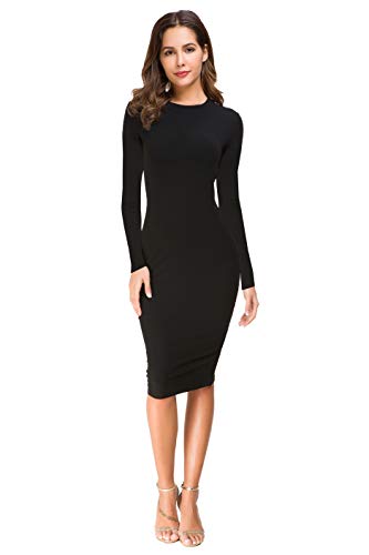 Acacia Flowers Women's Knitting Sexy Casual Short Sleeve Bodycon Tight Midi Dress Cocktail Party Pencil Dresses