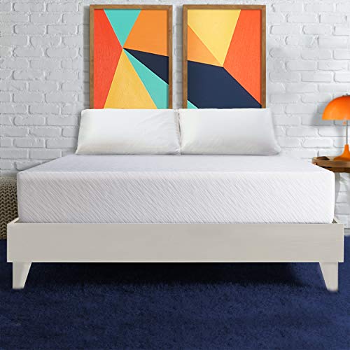 Essentials 10 Inch Medium Firm Cooling Gel Memory Foam Mattress, Comfort Body Support, Bed in a Box, CertiPUR US Certified, Made in The USA, Queen