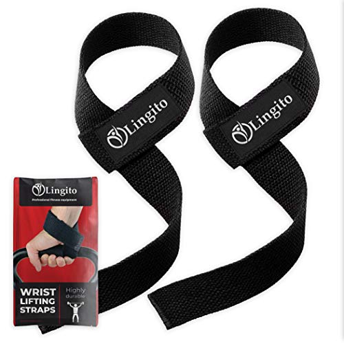 Lingito Wrist Wraps | Professional with Thumb Loops | Wrist Support Braces for Men & Women | Weight Lifting, Powerlifting, Strength Training (Lifting Straps)