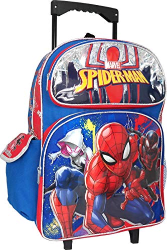 Book Cover Spiderman Large 16 inches Rolling Backpack