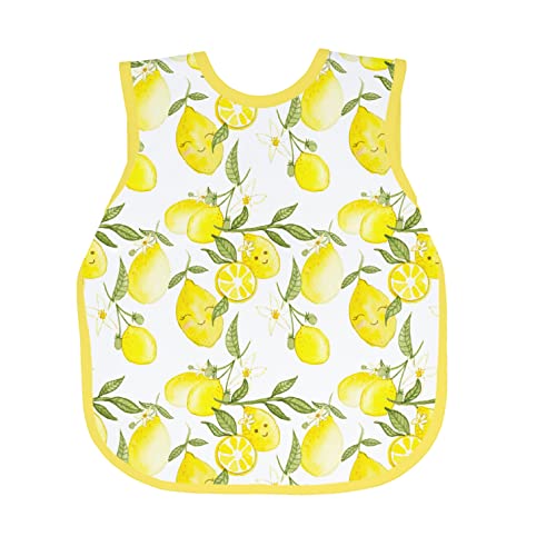 BapronBaby Fresh Lemon Bapron - Soft Waterproof Stain Resistant Bib - Machine Washable - 6m - 5yr - Baby Toddler Preschool