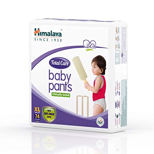 Himalaya Total Care Baby Pants Diapers, Extra Large, 74 Count