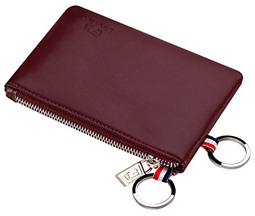 FurArt Coin Purse, Dual Rings Change Purse with Zipper, Soft Coin Pouch, Inner Pocket, Mini Size